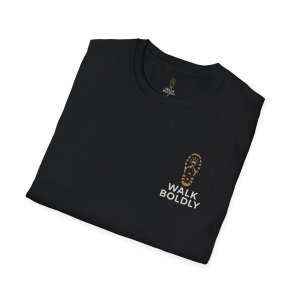 Walk Boldly Unisex Softstyle T-Shirt - Inspirational Tee, Men's Women's Graphic Shirt, Positive Quote Clothing, Motivational Top, Unique - Image 4