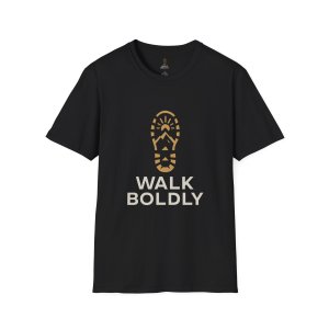 Walk Boldly Soft style T-Shirt, Courage Tee, Inspirational Shirt, Adventure Top, Encouragement Clothing, Minimalist Apparel - Image 5