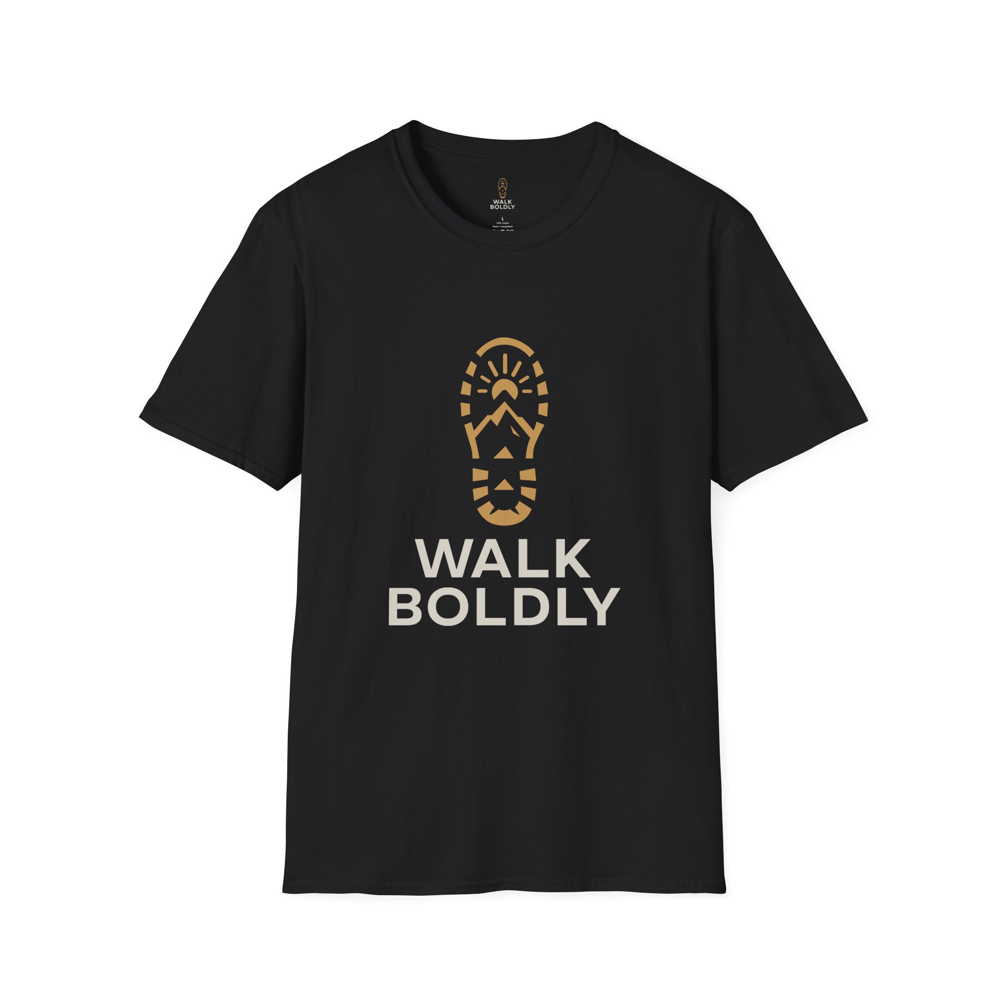 Walk Boldly Soft style T-Shirt, Courage Tee, Inspirational Shirt, Adventure Top, Encouragement Clothing, Minimalist Apparel - Image 5