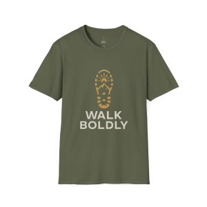 Walk Boldly Soft style T-Shirt, Courage Tee, Inspirational Shirt, Adventure Top, Encouragement Clothing, Minimalist Apparel - Image 9