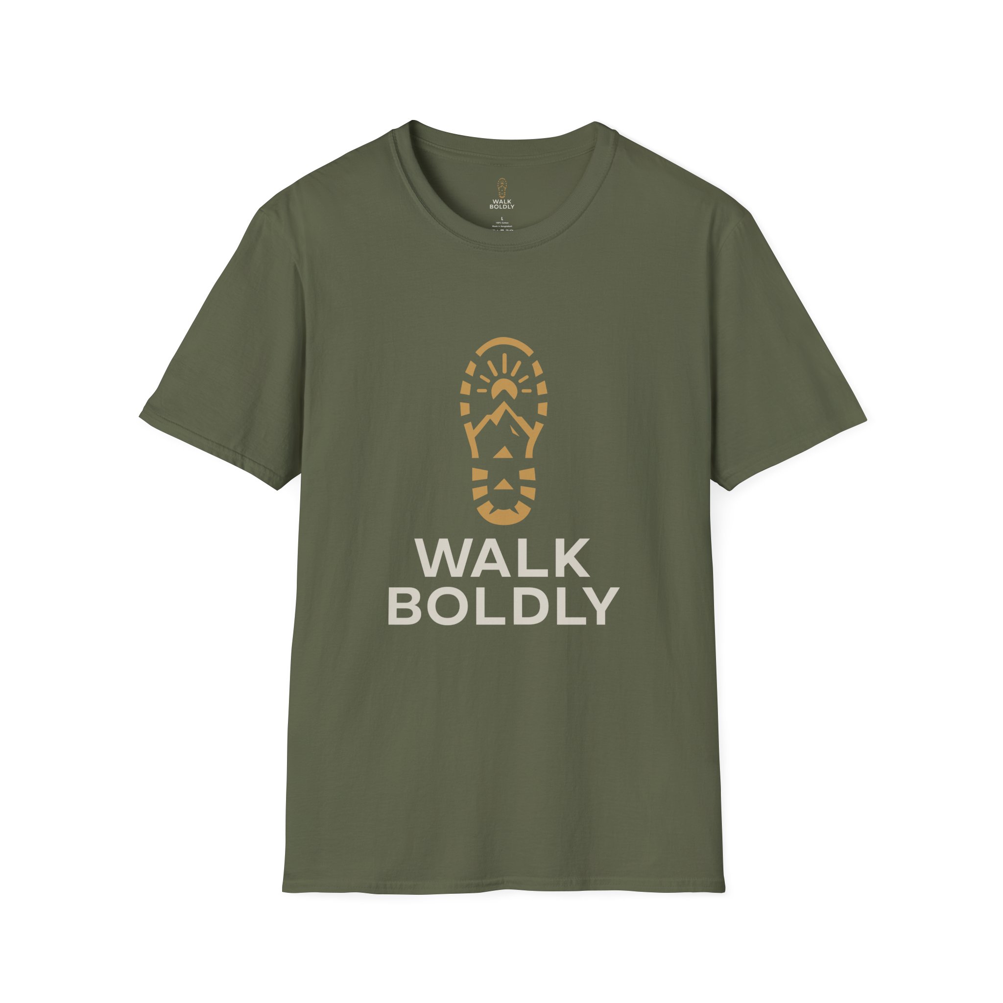 Walk Boldly Soft style T-Shirt, Courage Tee, Inspirational Shirt, Adventure Top, Encouragement Clothing, Minimalist Apparel - Image 9
