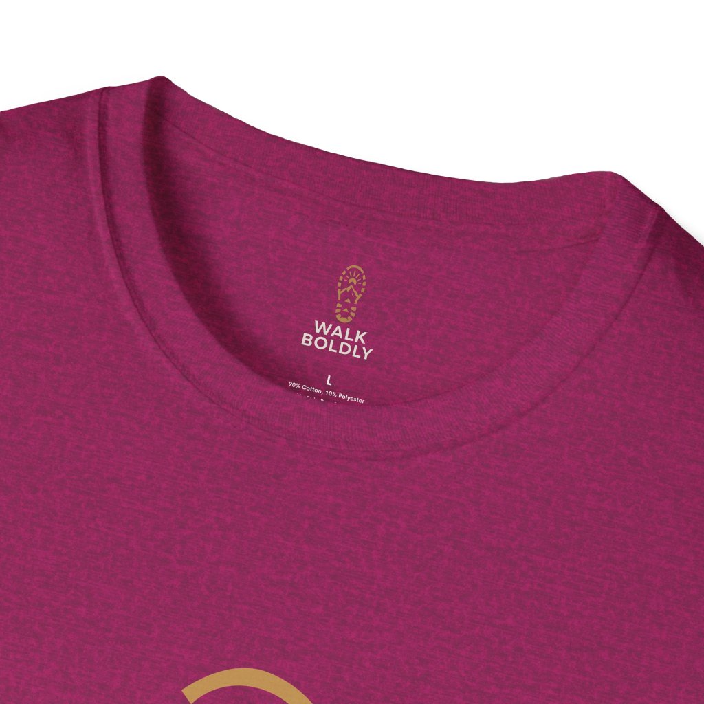 Walk Boldly Soft style T-Shirt, Courage Tee, Inspirational Shirt, Adventure Top, Encouragement Clothing, Minimalist Apparel