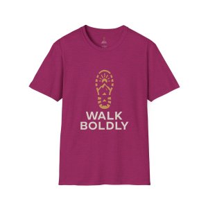 Walk Boldly Soft style T-Shirt, Courage Tee, Inspirational Shirt, Adventure Top, Encouragement Clothing, Minimalist Apparel - Image 13