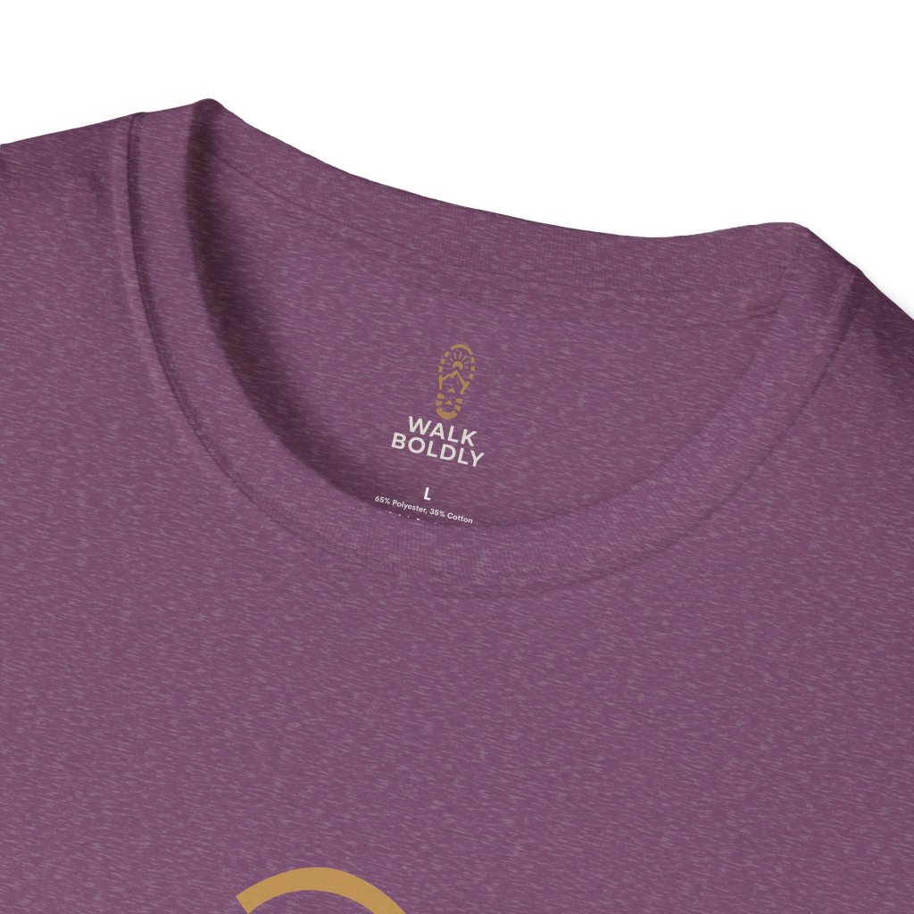 Walk Boldly Soft style T-Shirt, Courage Tee, Inspirational Shirt, Adventure Top, Encouragement Clothing, Minimalist Apparel