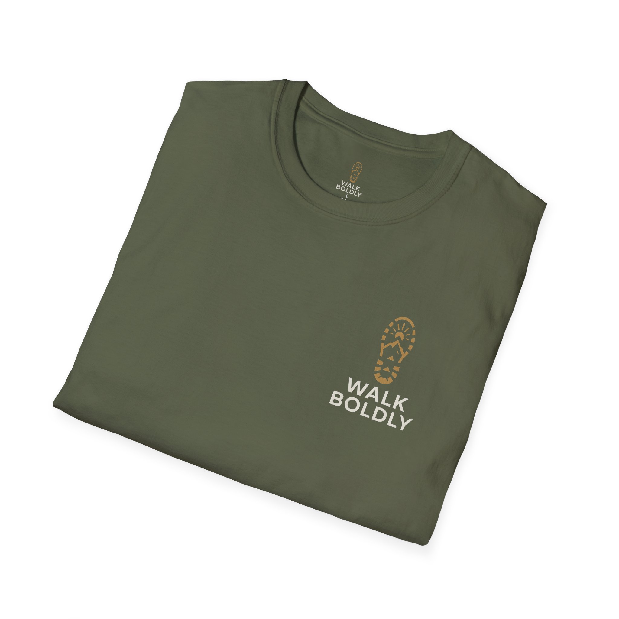 Walk Boldly Unisex Softstyle T-Shirt - Inspirational Tee, Men's Women's Graphic Shirt, Positive Quote Clothing, Motivational Top, Unique - Image 12