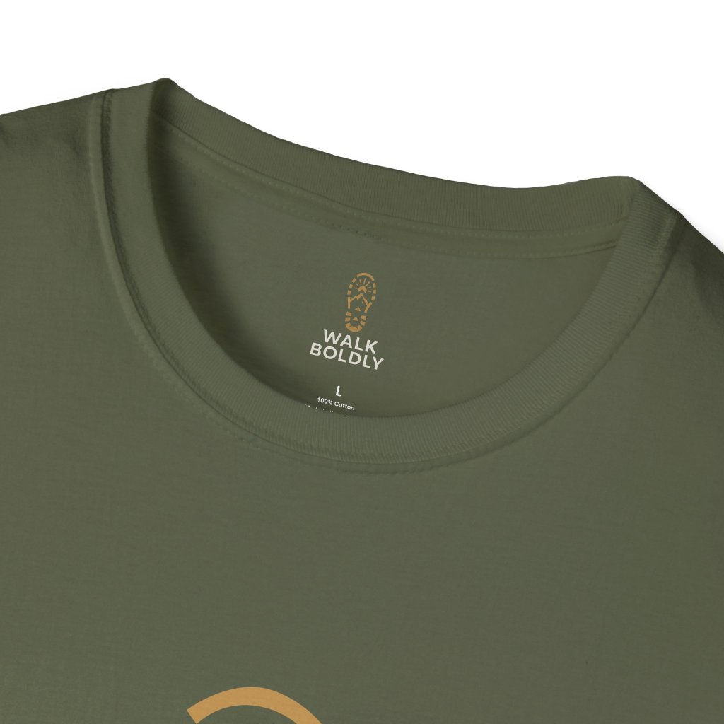 Walk Boldly Soft style T-Shirt, Courage Tee, Inspirational Shirt, Adventure Top, Encouragement Clothing, Minimalist Apparel